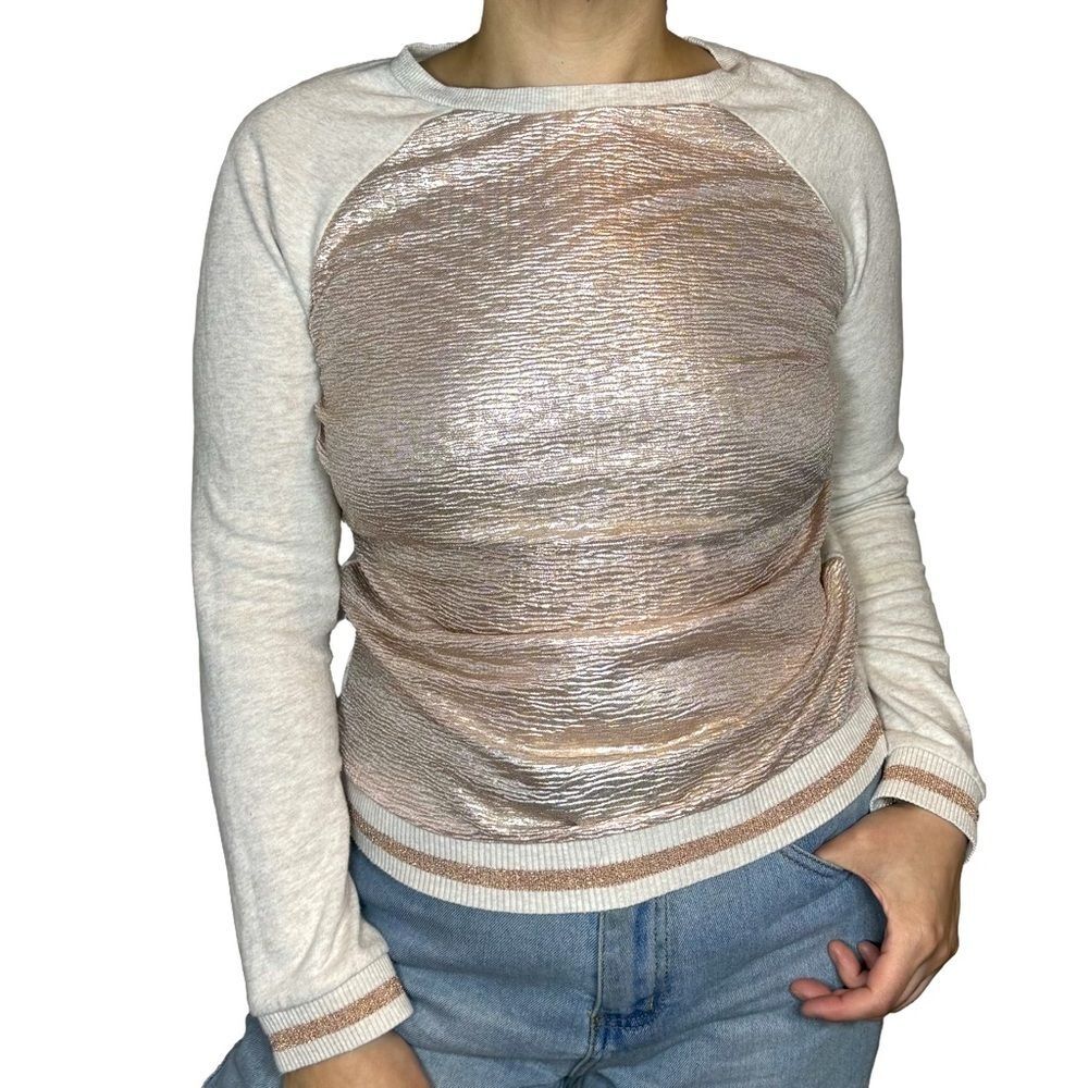 John Lewis - Size 12 Pink Shimmer Sweater